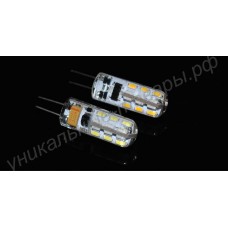 Светодиодная лампа (LED) G4 2Вт, 12В, прозрачная колба